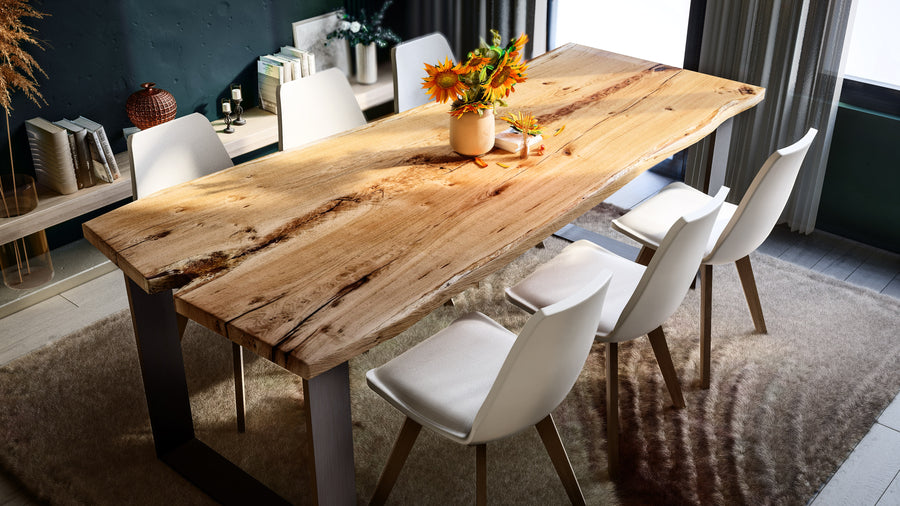 Esstisch Baumstamm Eiche 