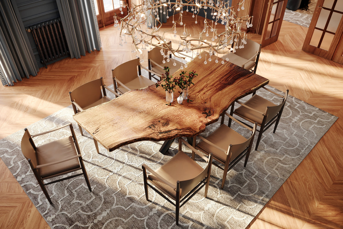 Esstisch Eiche Baumstammtisch