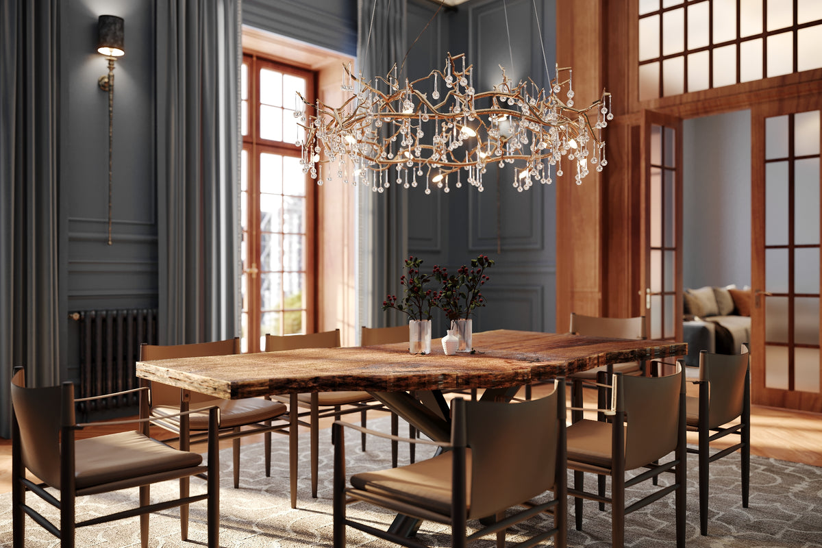 Esstisch Eiche Baumstammtisch