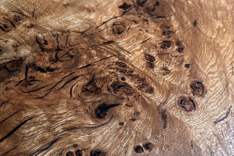 Esstisch Masereiche „Nature Flow“ – Ein Unikat mit geschwungenen Kanten