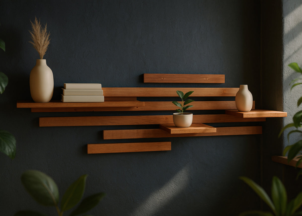 Wandregal Eiche No.2 - Leistenregal