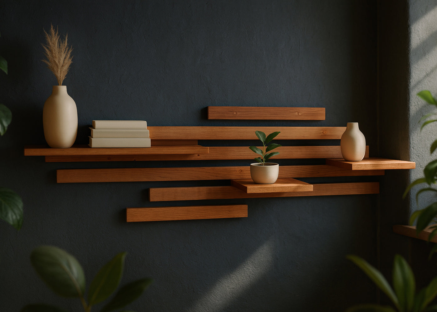 Wandregal Eiche No.2 - Leistenregal