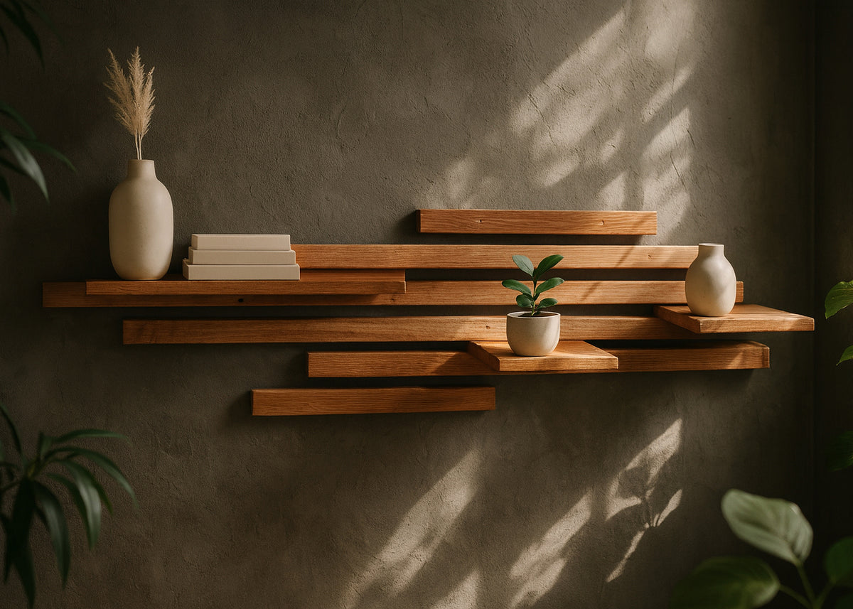 Wandregal Eiche No.2 - Leistenregal