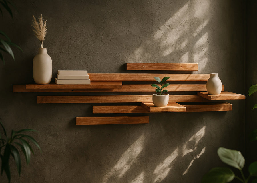 Wandregal Eiche No.2 - Leistenregal