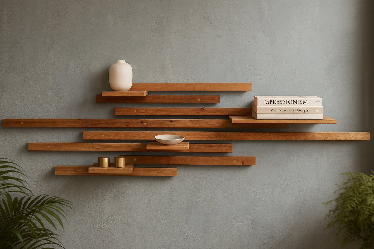 Wandregal Eiche No.2 - Leistenregal