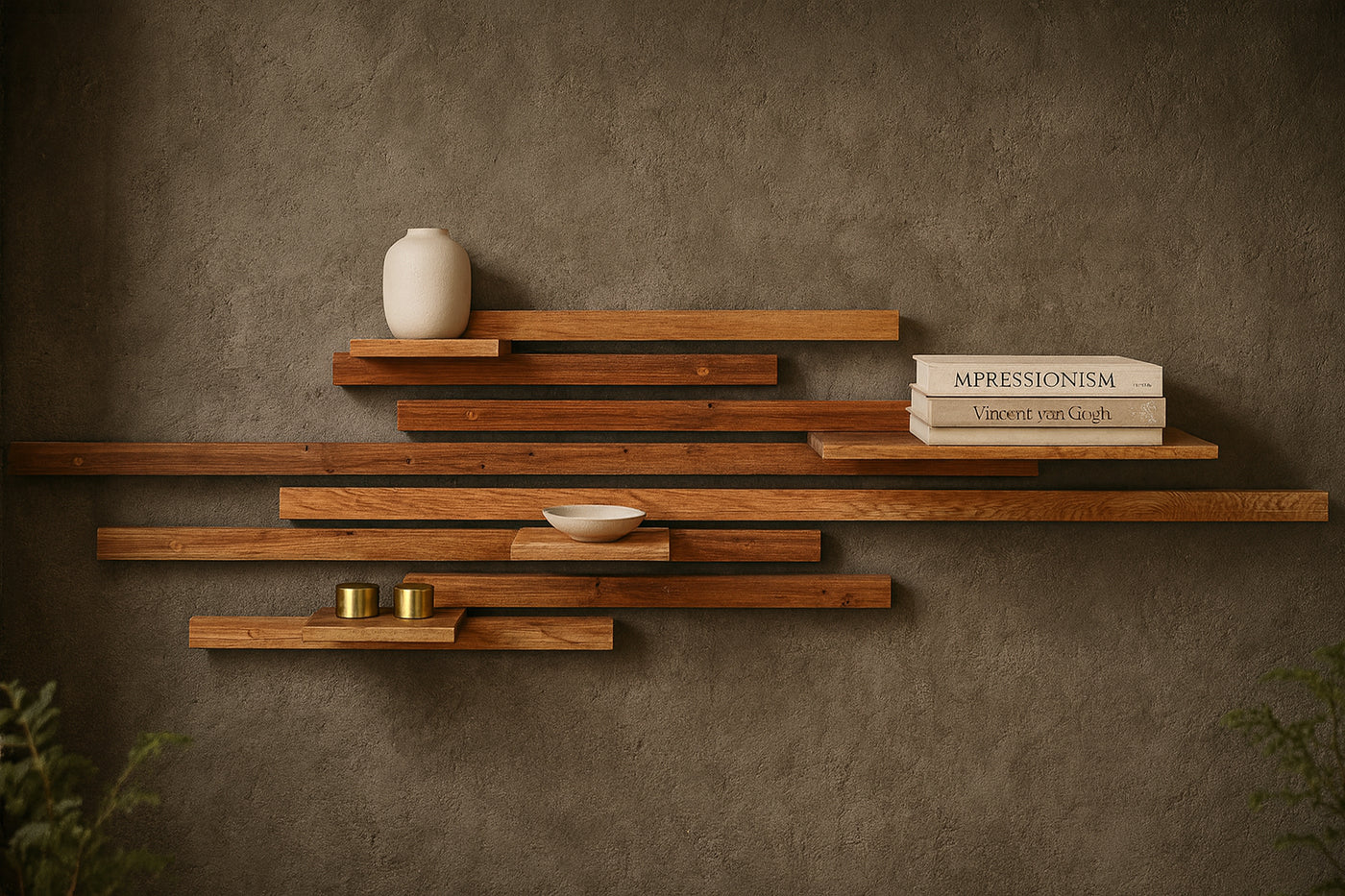 Wandregal Eiche No.2 - Leistenregal