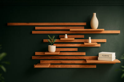 Wandregal Eiche No.2 - Leistenregal