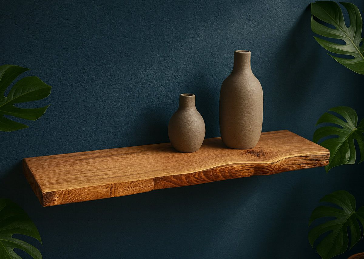 Wandregal Eiche No.3 - Schwebendes Wandregal Eiche