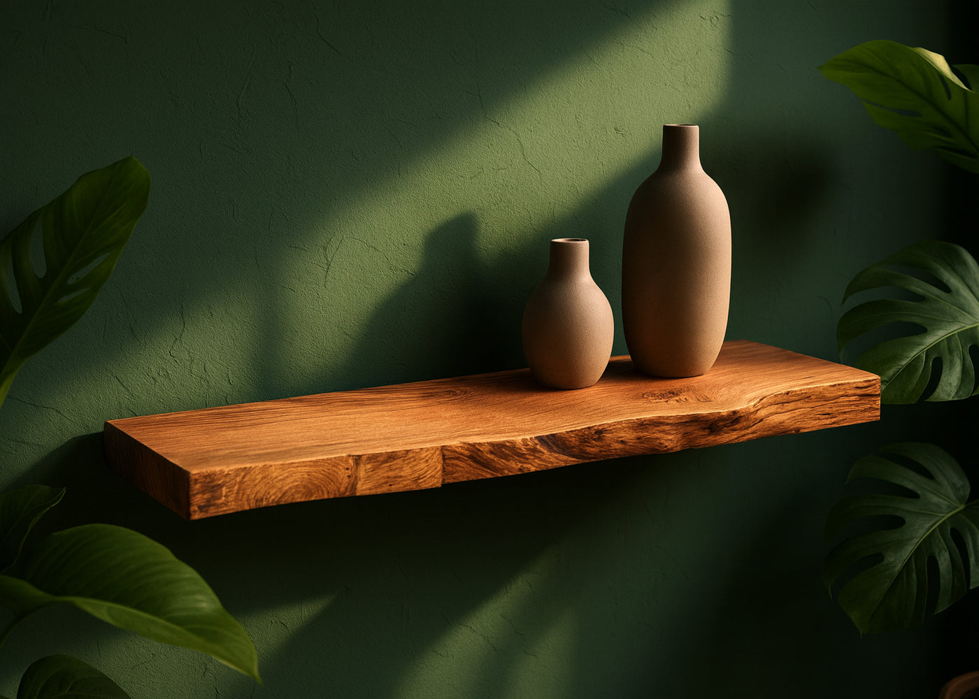 Wandregal Eiche No.3 - Schwebendes Wandregal Eiche