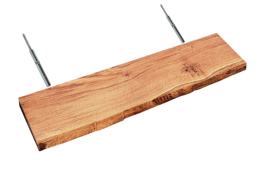 Wandregal Eiche No.3 - Schwebendes Wandregal Eiche