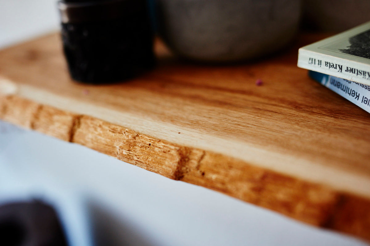 Wandregal Eiche No.10 -  Wandregal aus Eichenholz / Bücherregal