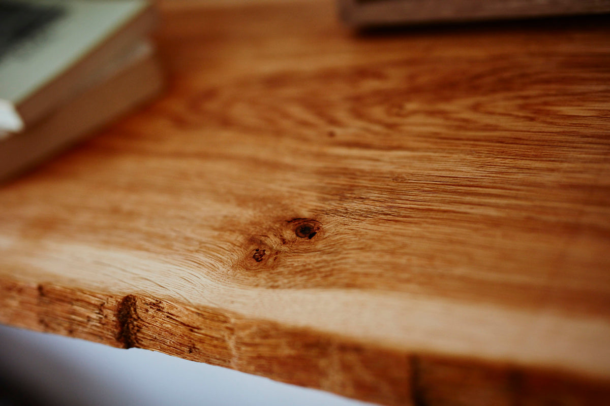 Wandregal Eiche No.10 -  Wandregal aus Eichenholz / Bücherregal