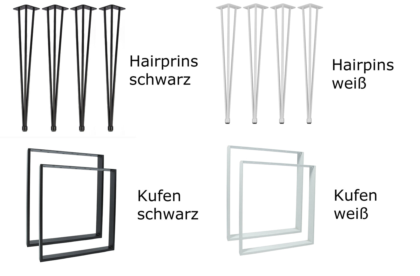 kleiner Esstisch / Küchentisch Eiche / Unikat / Tischkufen