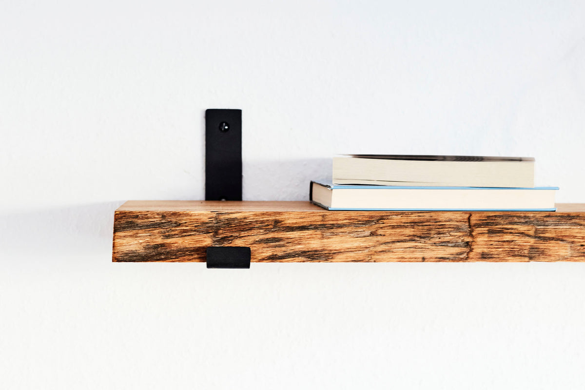 Wandregal Eiche No.7 - Wandregal Eiche mit Halterung