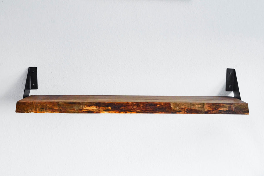 Wandregal Eiche No.8 - Wandregal Eiche mit Halterung